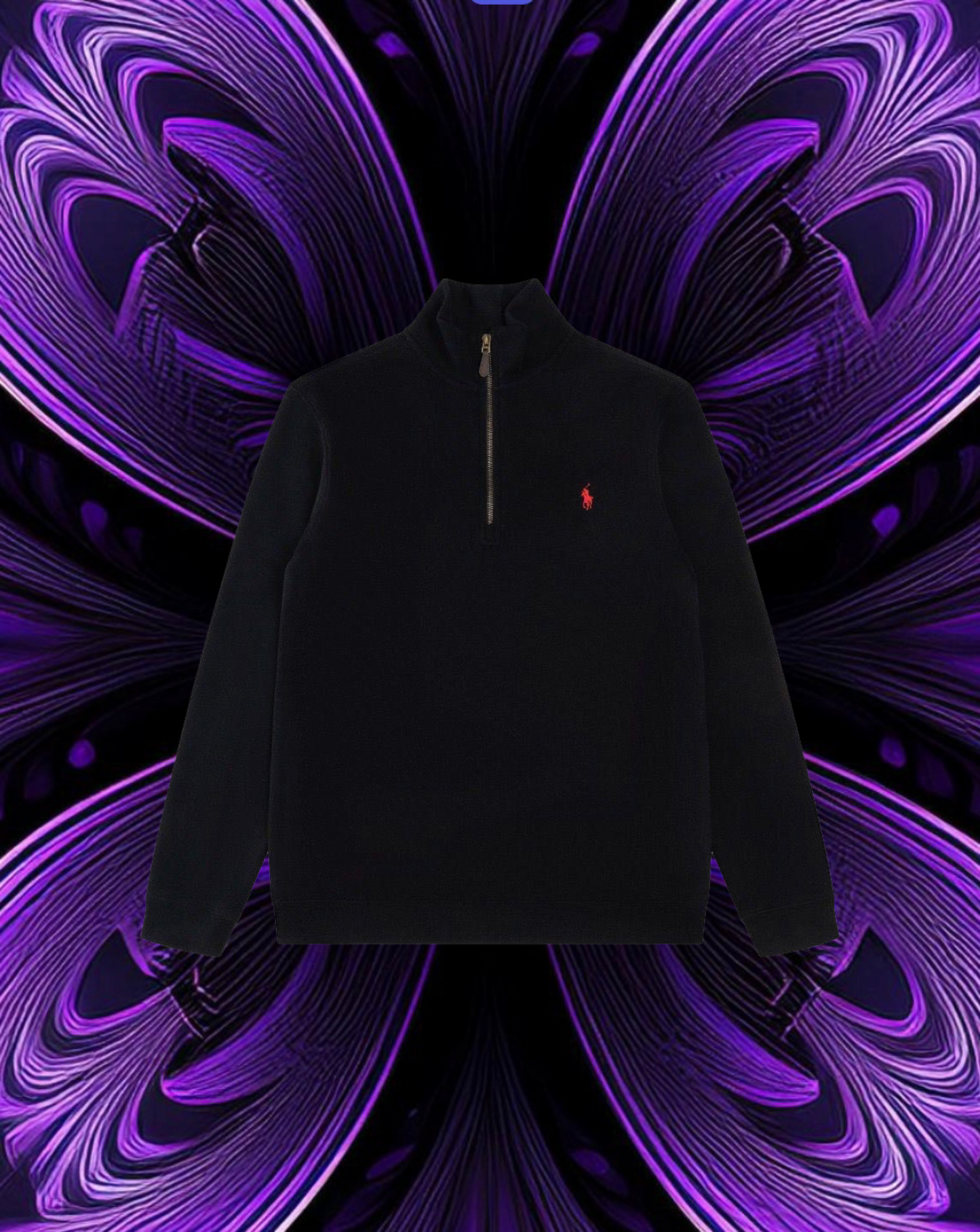 Ralph lauren quarter zip “ black”