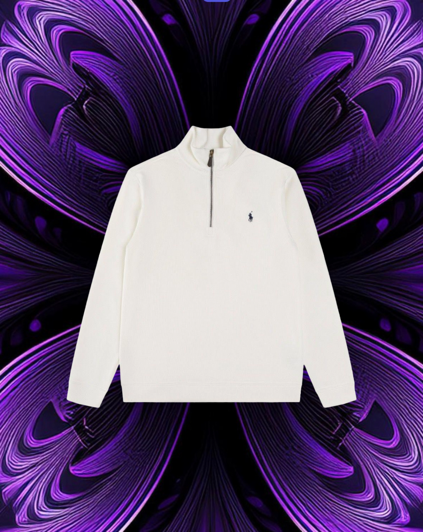 Ralph lauren quarter zip “white”