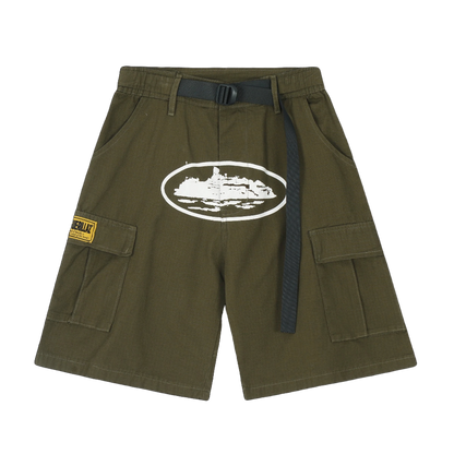 Corteiz cargo shorts (green)