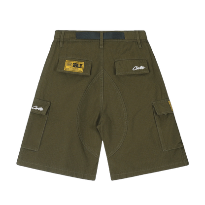 Corteiz cargo shorts (green)