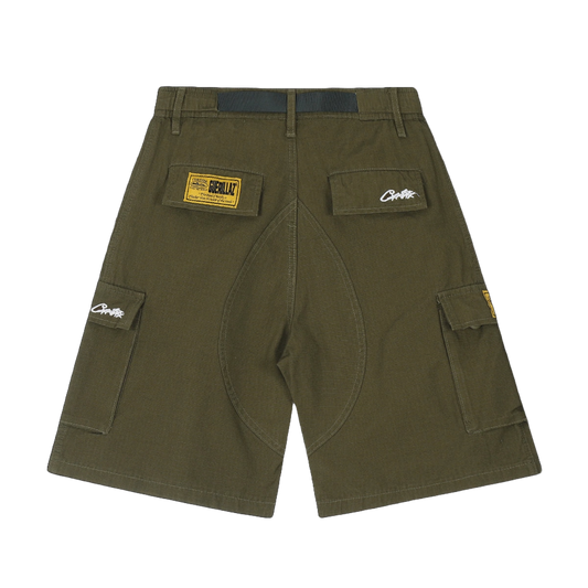 Corteiz cargo shorts (green)