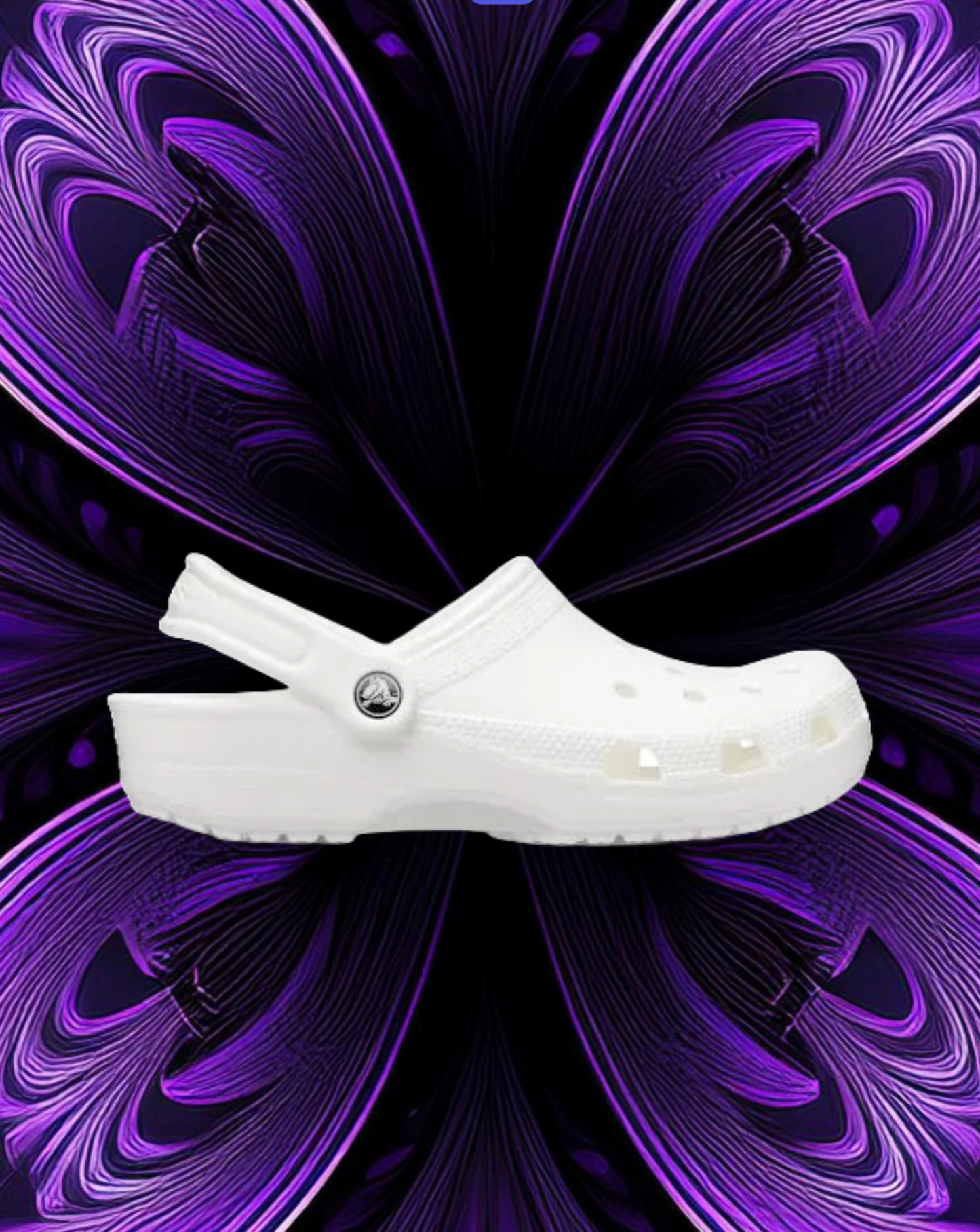 Classic white crocs
