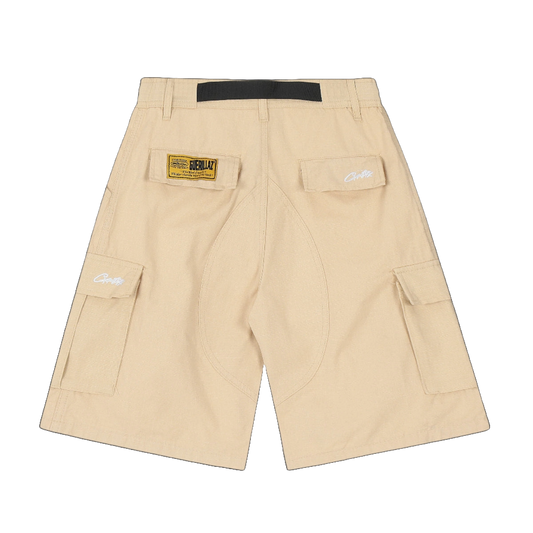 Corteiz cargo shorts (beige)