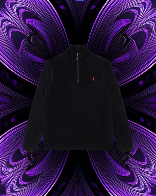 Ralph lauren quarter zip “ black”