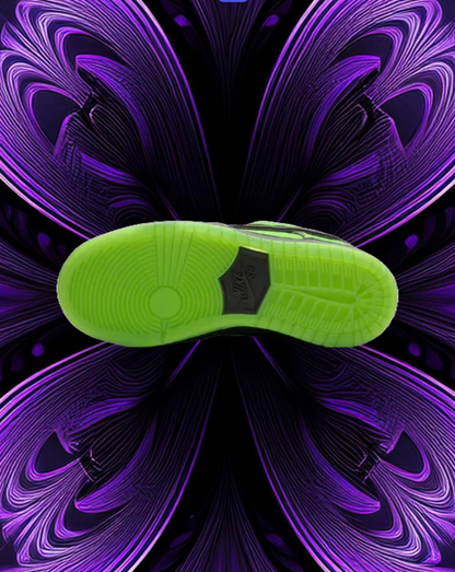 Powerpuff girls X Nike sb dunks (buttercup)
