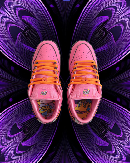Powerpuff girls X Nike SB dunks (blossom)
